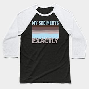 Geology Pun My Sediments Exactly Baseball T-Shirt